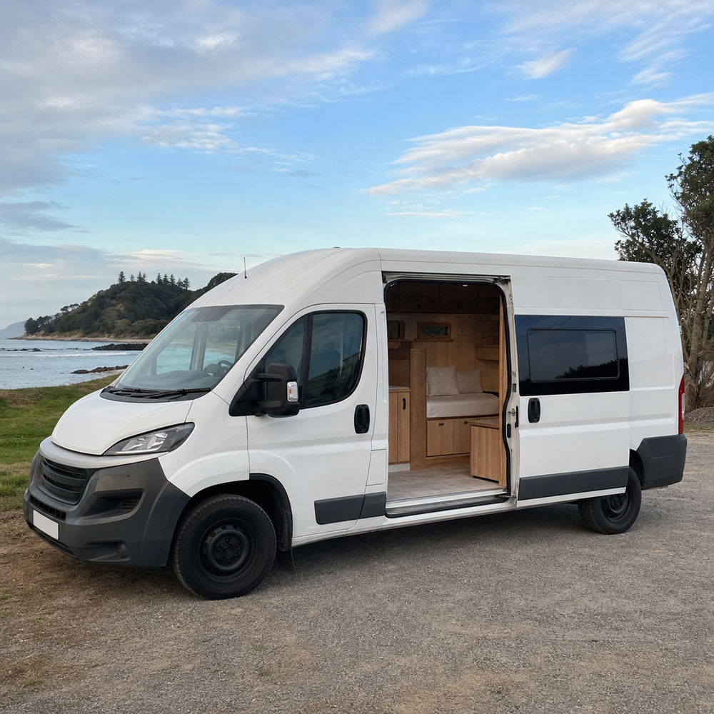 2019 Long-Wheelbase Coastal Campervan in Tauranga, New Zealand