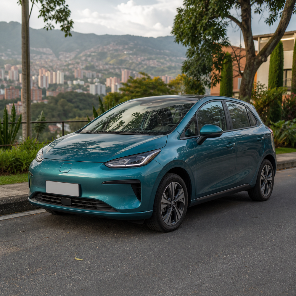 2021 compact electric hatchback in Medellin