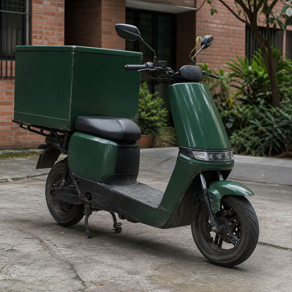Electric Delivery Scooter in Medellin, Colombia