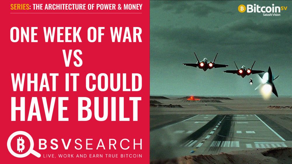 One Week of War VS What It Could Have Built