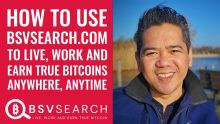 How to use BSVSearch.com to live, work and earn true Bitcoins anywhere, anytime