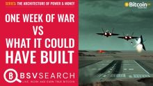 One Week of War VS What It Could Have Built