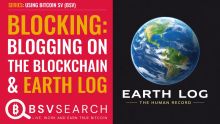Blocking - Blogging on the Blockchain and Earth Log